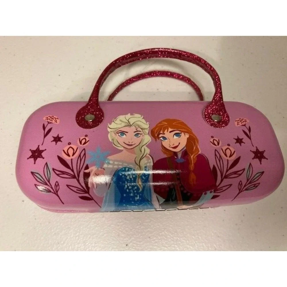 Pano Eyewear Disney Frozen Cateye Sunglasses Pink Glitter w/case Elsa & Anna Yth